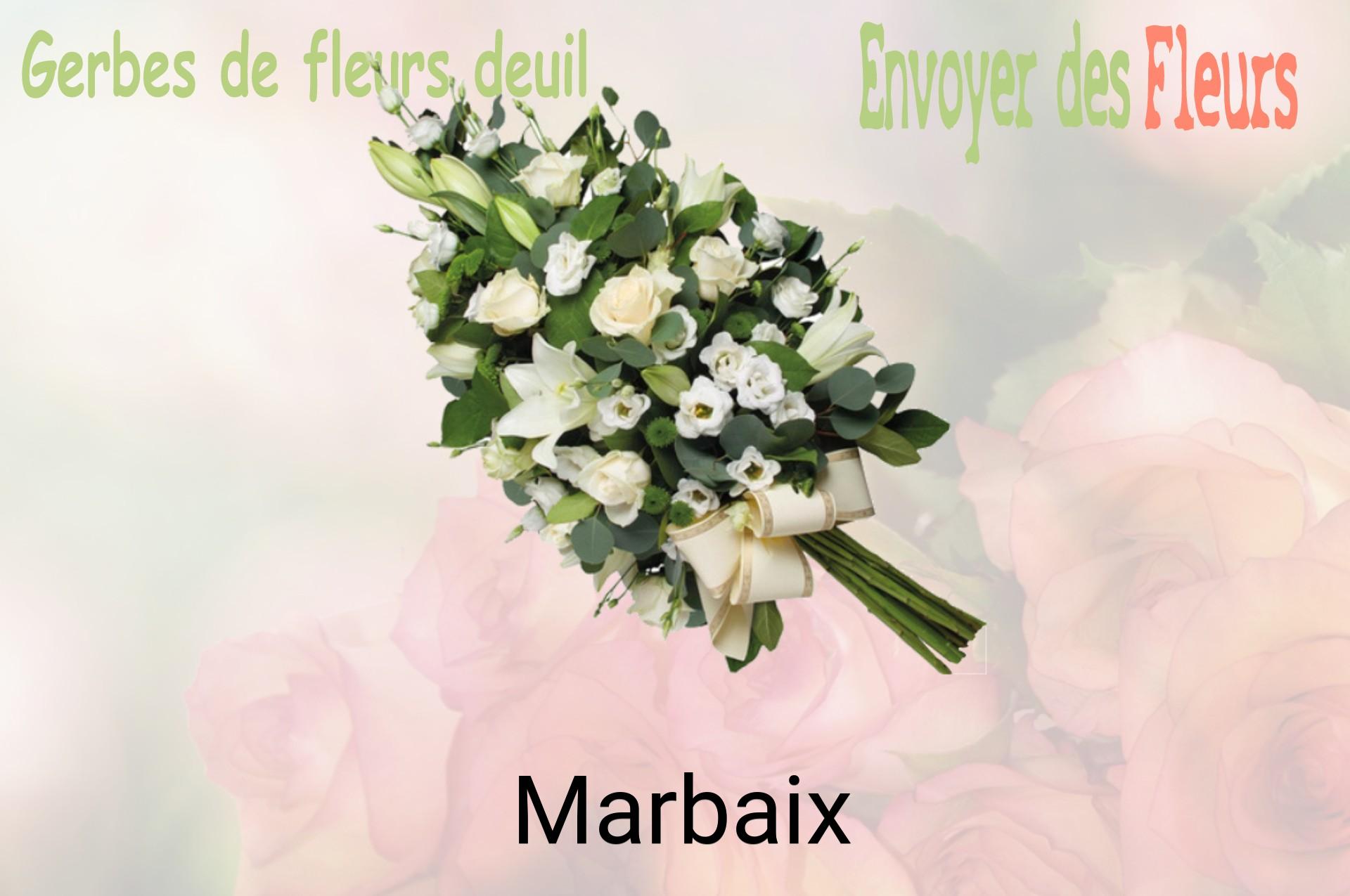 Gerbe de fleurs de deuil livrée à Marbaix